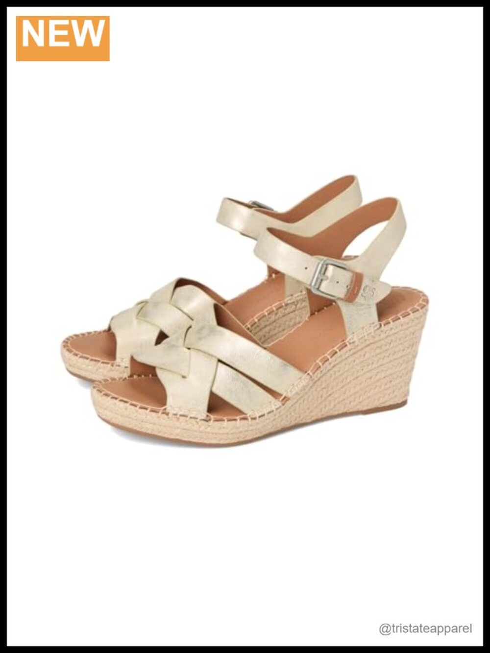 Espadrille Wedge Sandals Leather Peep Toe Ankle Strap